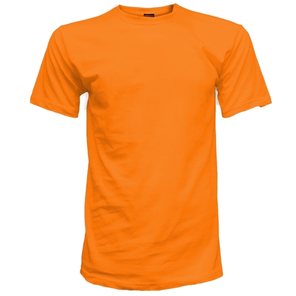 Gemrock Men's Solid Color T-Shirt - Orange - Picture 1 of 7